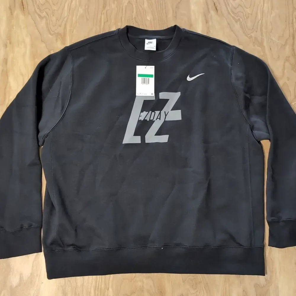 NEW Nike Mens XL Crew Training Athletic Sweater‎ Stretch EZDAY Elite Black NWT